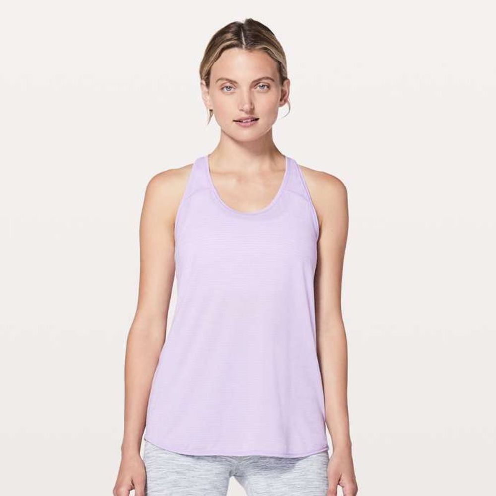 Lululemon Essential Tank Heathers Sheer Violet Size 12